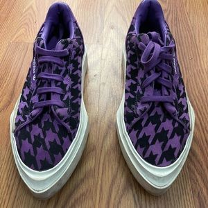 Adidas Purple and Black platform sneakers